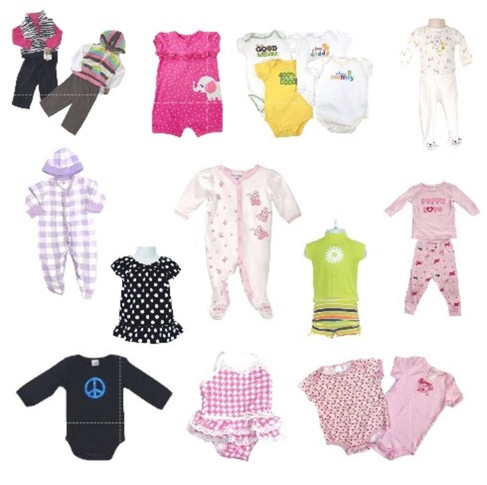 Baby Girls Clothing 17 Pieces Bundle 6-12M